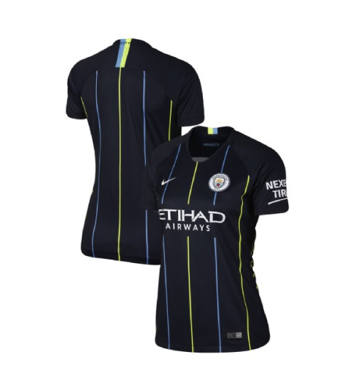 Women's 2018/19 Manchester City Soccer Away Navy Authentic Jersey