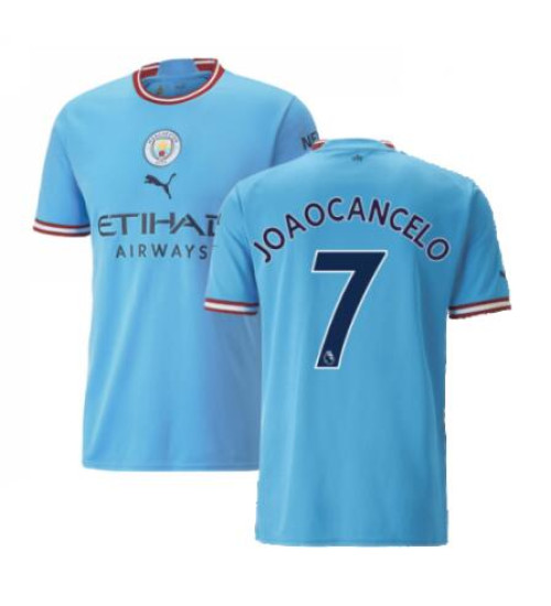 2022-23 Manchester City JOAO CANCELO 7 Home Blue Replica Jersey
