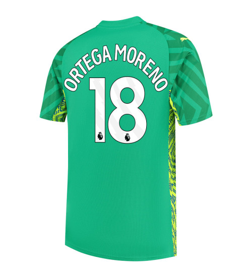 2023-24 Manchester City 18 Ortega Moreno green Goalkeeper Jersey