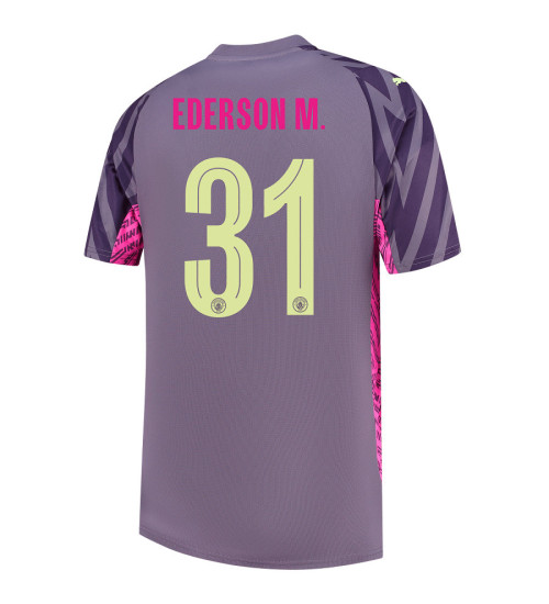 2023-24 Manchester City 31 Ederson purple Goalkeeper Jersey