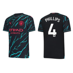 2023-24 Manchester City 4 Kalvin Phillips Third Black Authentic Jersey