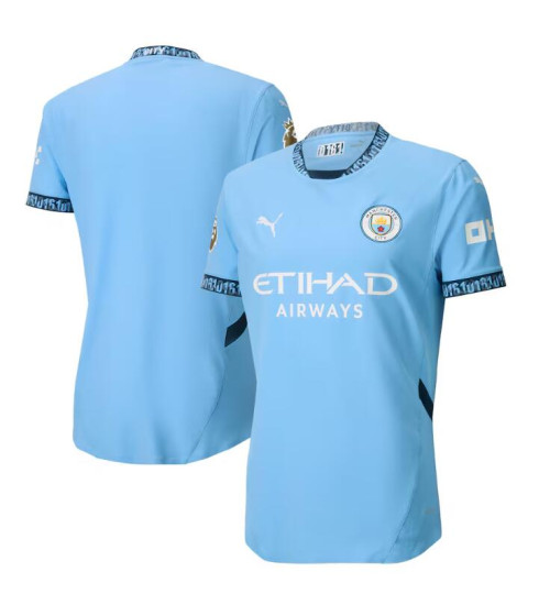 Manchester City 2024-25 Home Blue Authentic Jersey