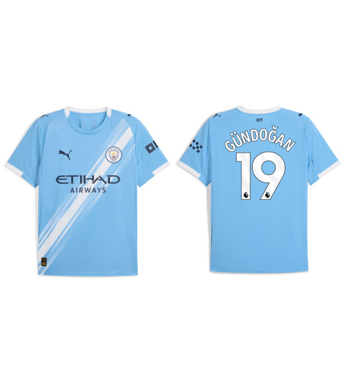 2025-2026 Manchester City 19. Ilkay Gundogan Authentic Blue Home Jersey