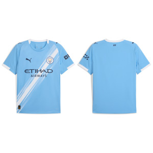Customize 2025-2026 Manchester City Replica Blue Home Jersey