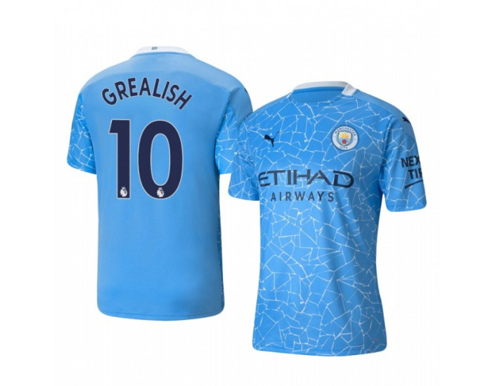 KIDs 202021 Manchester City Jack Grealish Home Pale Blue Authentic Jersey